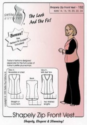 152 ZIP VEST or 104R SHAPELY SHIRT  CHOICE PATTERN 14-24 CHOICE